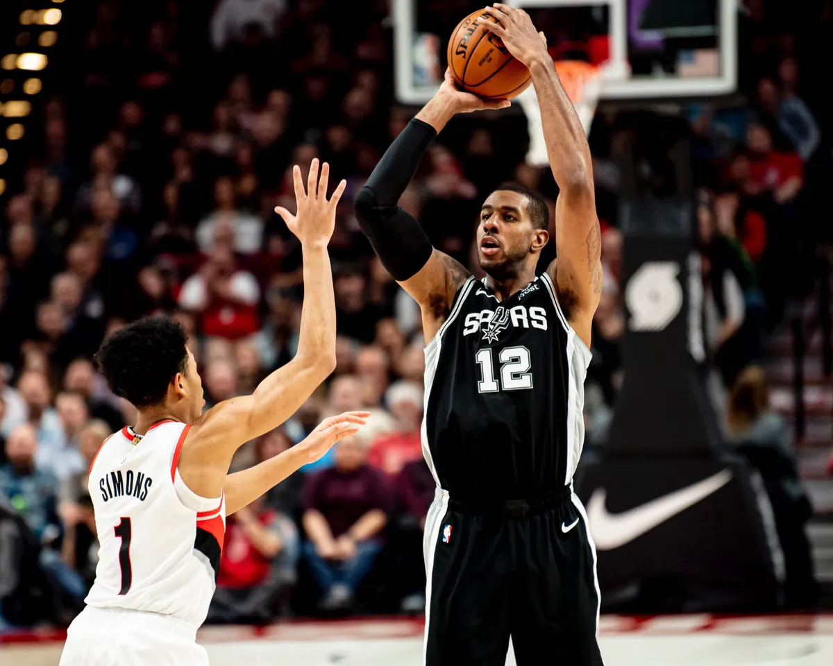Spurs vs trail blazers
