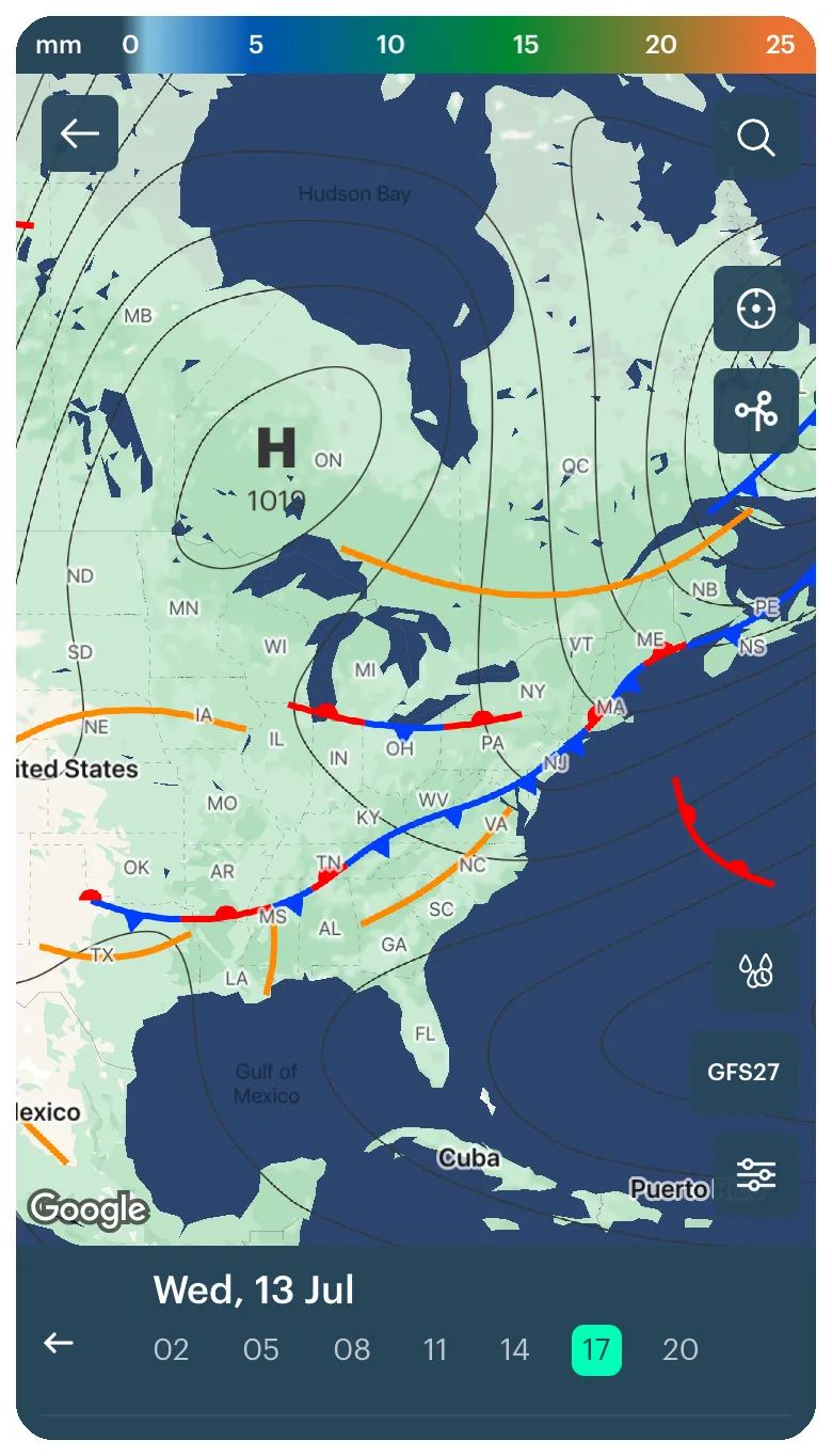 Weather front